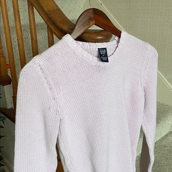 GAP Women's Light Pink Crew Neck Knit Sweater - Picture 2 of 10